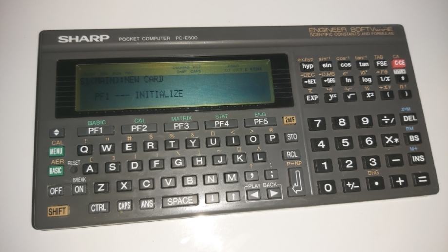 Sharp Pocket Computer Pc E500