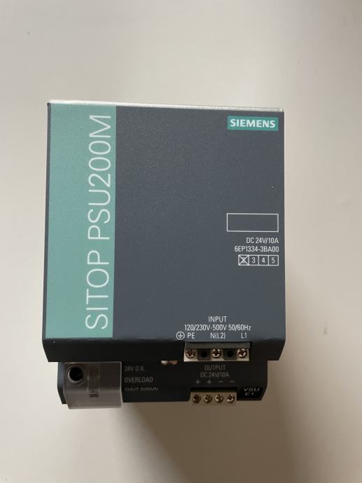 SIEMENS PLC SITOP PSU200M - DC NAPAJANJE 10A   -   6EP1334-3BA00