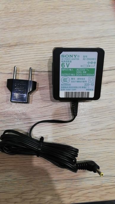 Sony Ac Es608k3 6v 800ma Power Adaptor Adapter Xdr Dab Radio 5832