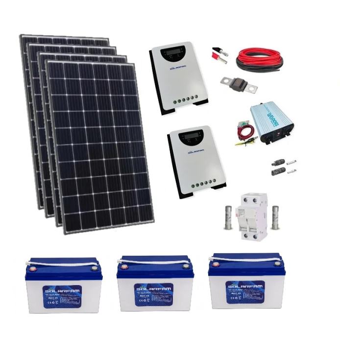 Vikend Solarni Komplet MEGA 1,6kWp 2000W 300Ah