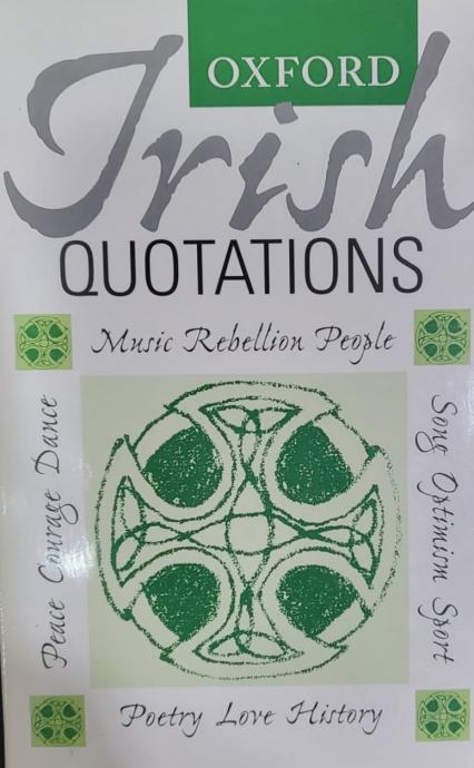 Bernard O'Donoghue: Oxford Irish Quotations