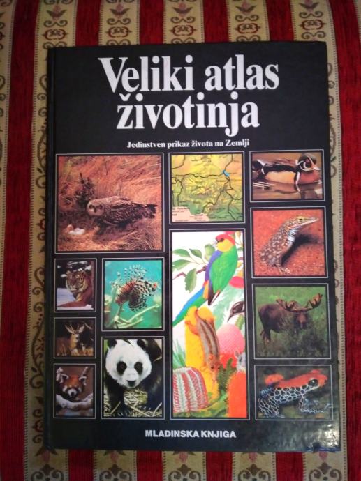 VELIKI ATLAS ŽIVOTINJA MLADINSKA KNJIGA 1989