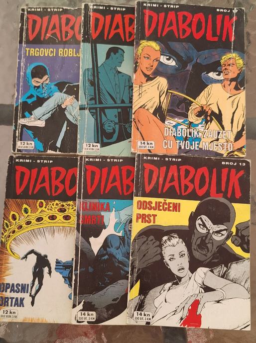 Diabolik strip..6 komada..12 eura