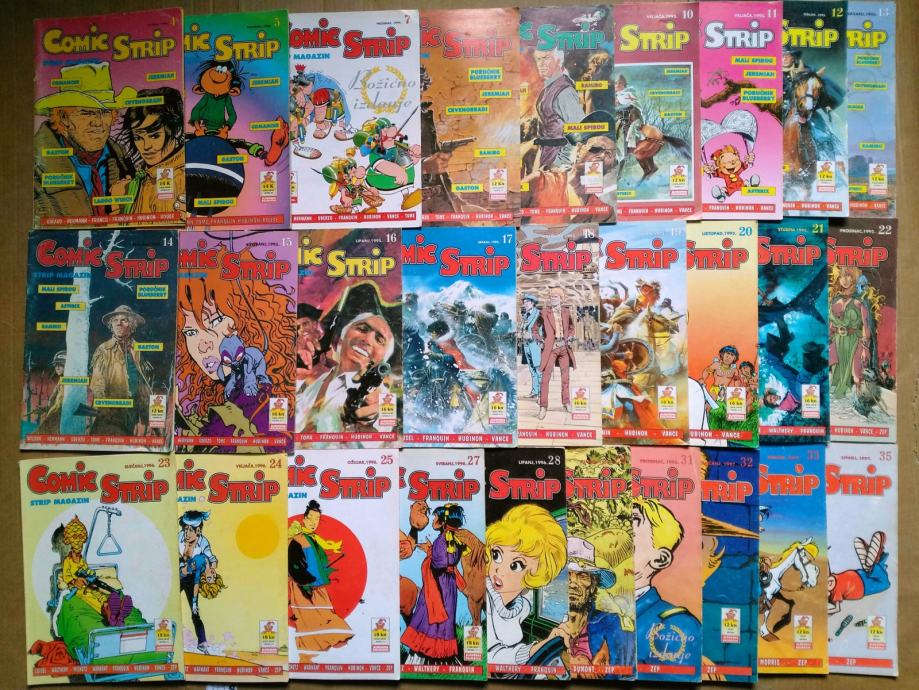 LOT Comic strip nepotpuni komplet 28 komada