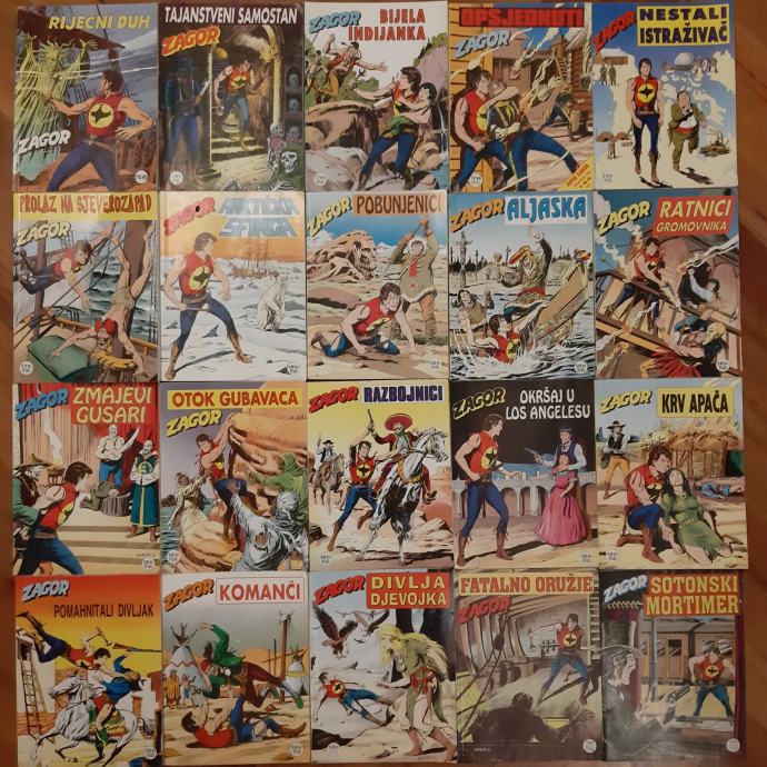 LOT Zagor Slobodna Dalmacija 20 komada