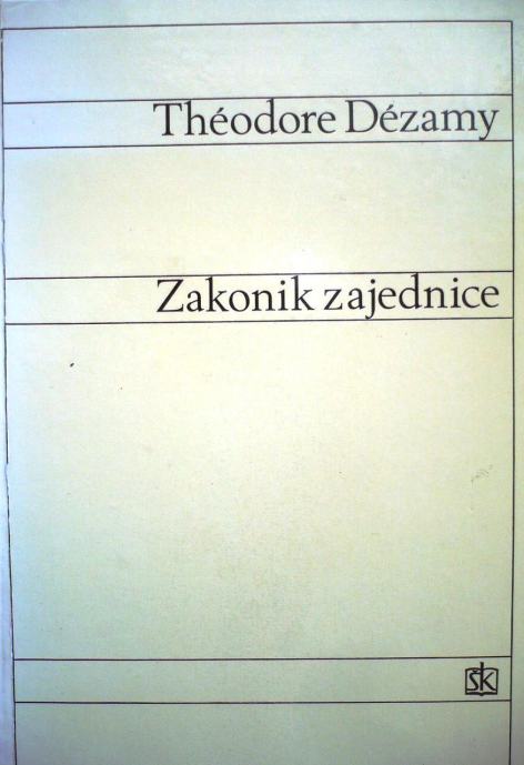 ZAKONIK ZAJEDNICE Theodore Dezamy