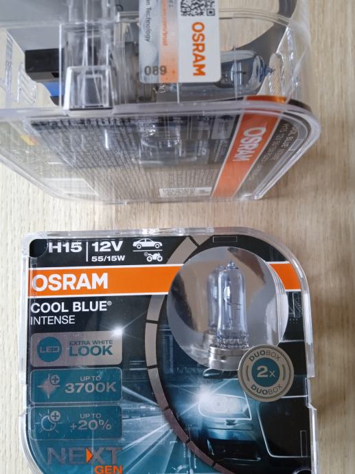2x OSRAM H15 12V 55/15W Cool Blue Intense