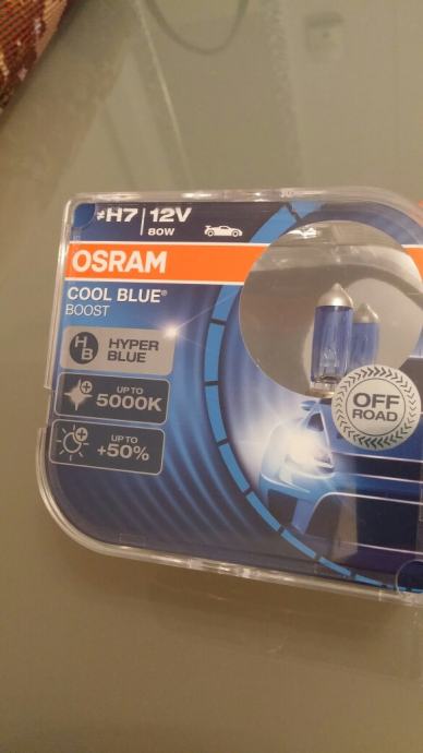 Osram H7 cool blue boost hyper - GRATIS LEDICE