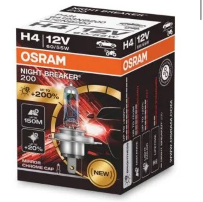 OSRAM Night Breaker H4 zarulje za far, 200%, 2 komada, novo sa racunom