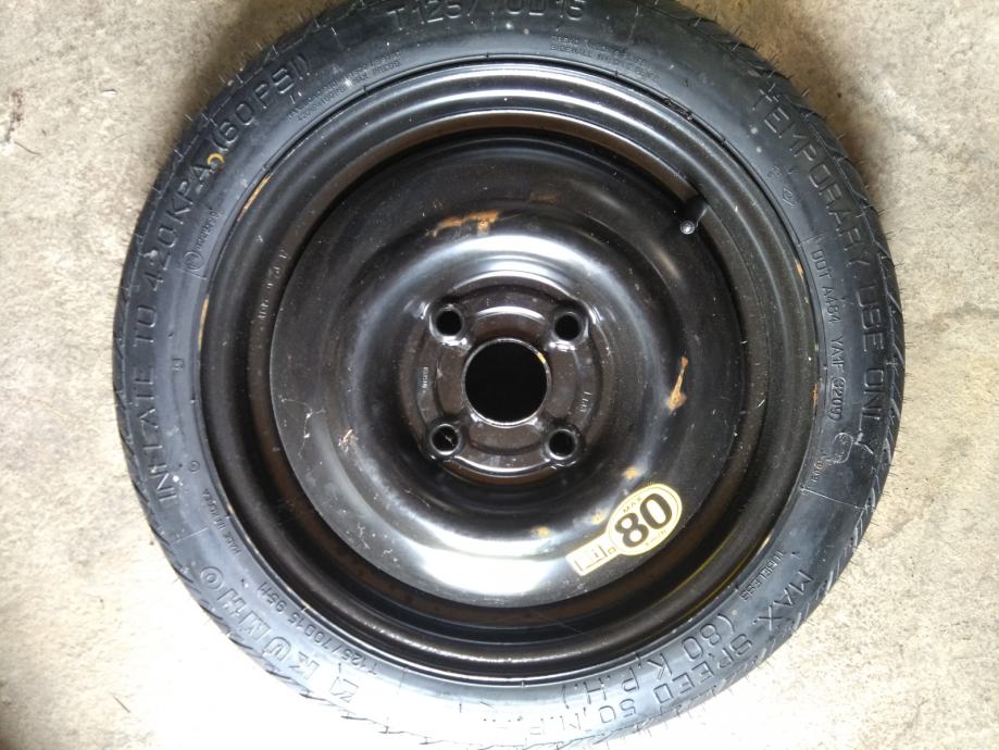 Čelična15'' rupe 4x114.3,rezervni uski euro kotac guma chevrolet..