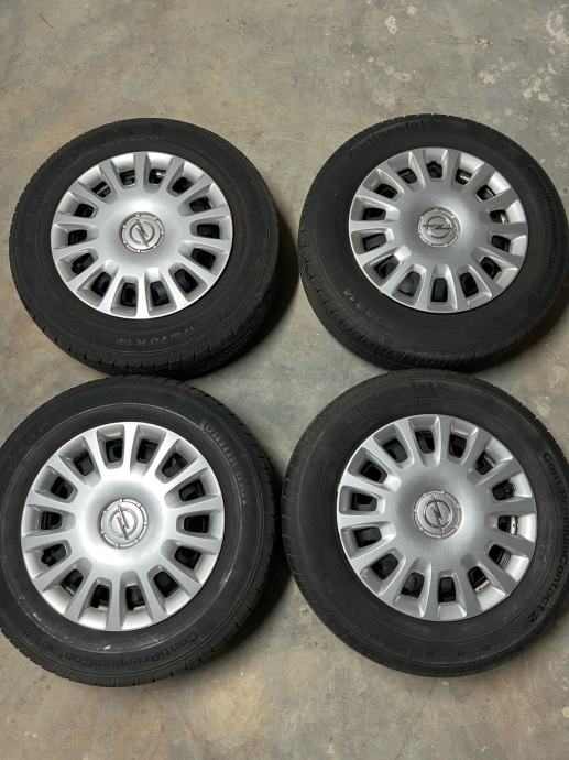 Čelične felge 14'' rupe 4x100 GM + orginal ratkape Opel