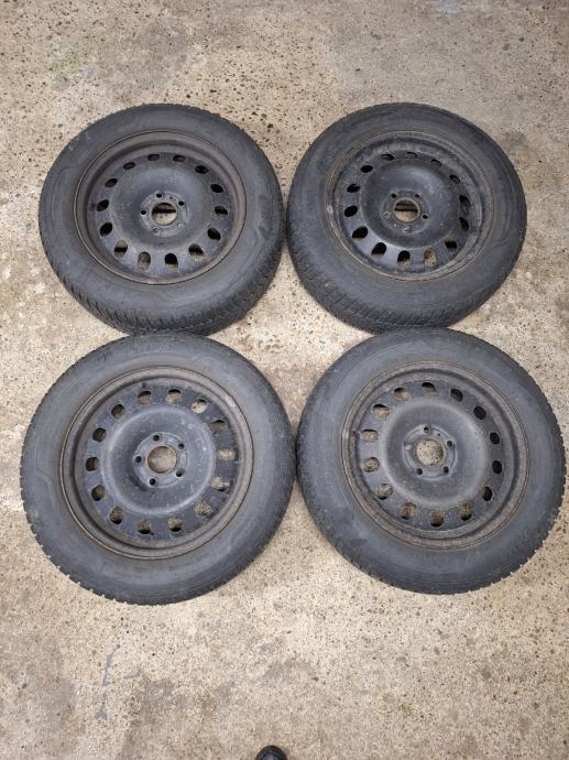 Čelične felge 16'' 5x108, 4 kom. + zimske gume 205/60/16