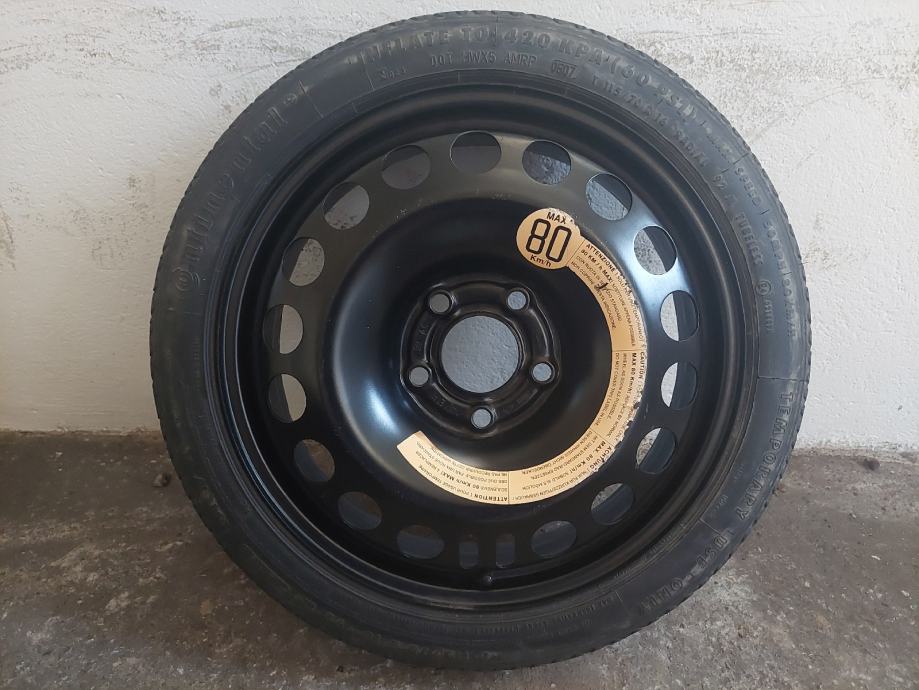 Čelična felga+guma 16'' rupe 5x110, 1 kom.