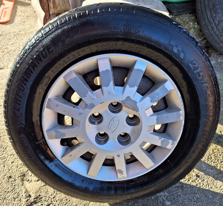 Čelične FELGE 5x114.3  15" + KIA ratkape