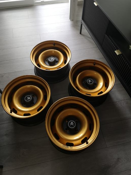 Čelične felge širene 15'' rupe 4x108 8 i 8.5J