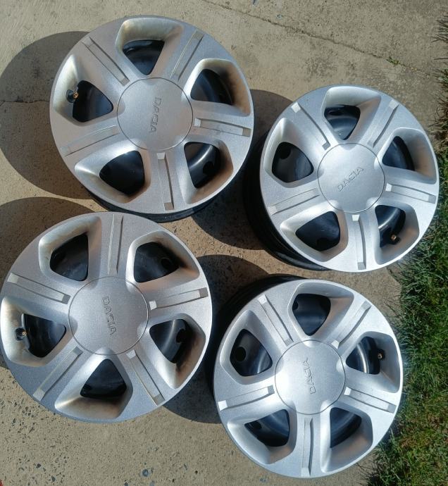 DACIA/NISSAN/RENAULT Čelične felge 15'' rupe 4x100, 4 kom.