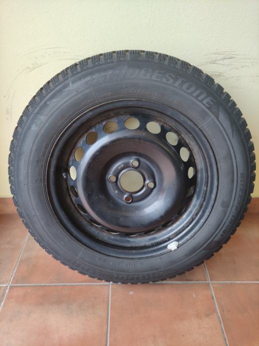 RENAULT CLIO ČELIČNE FELGE 15+GUME BRIDGESTONE BLIZAK LM 185/65/15