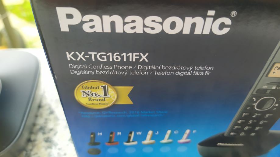 PANASONIC KX-TG1611FX - BEŽIČNI TELEFON - NOVO