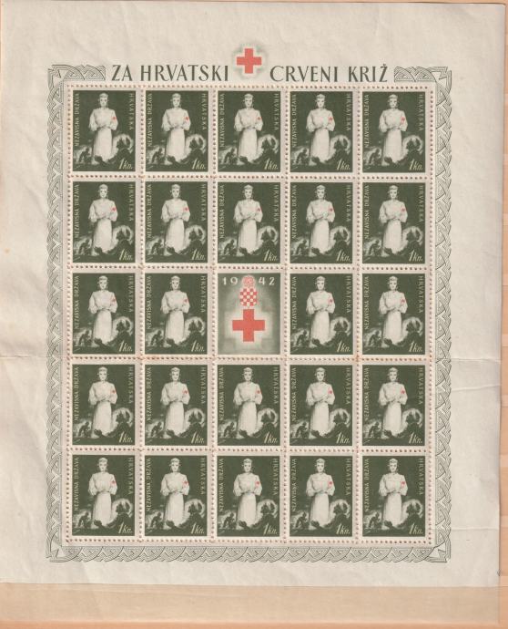 N.D.H ARAK ZA HRVATSKI CRVENI KRIŽ 1942