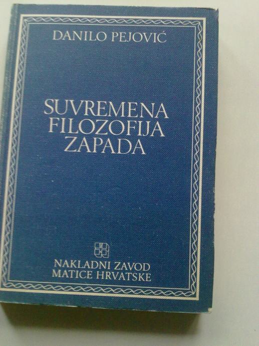 Danilo Pejović Suvremena filozofija zapada