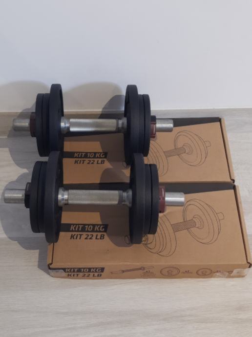 Nove Set utega za bodybuilding 2x10 kg SPLIT KAŠTEL TROGIR SOLIN