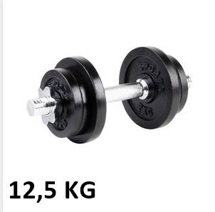 Standardna Kratka Šipka SET/ Bućica 26mm Metalni Rukohvat +Uteg 12,5Kg