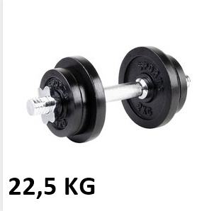 Standardna Kratka Šipka SET/ Bućica 26mm Metalni Rukohvat +Uteg 22,5Kg