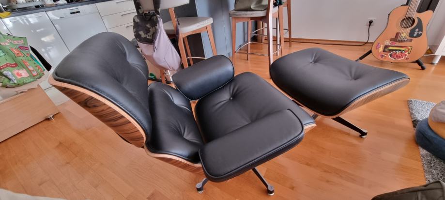 Eames replika fotelje i taburea