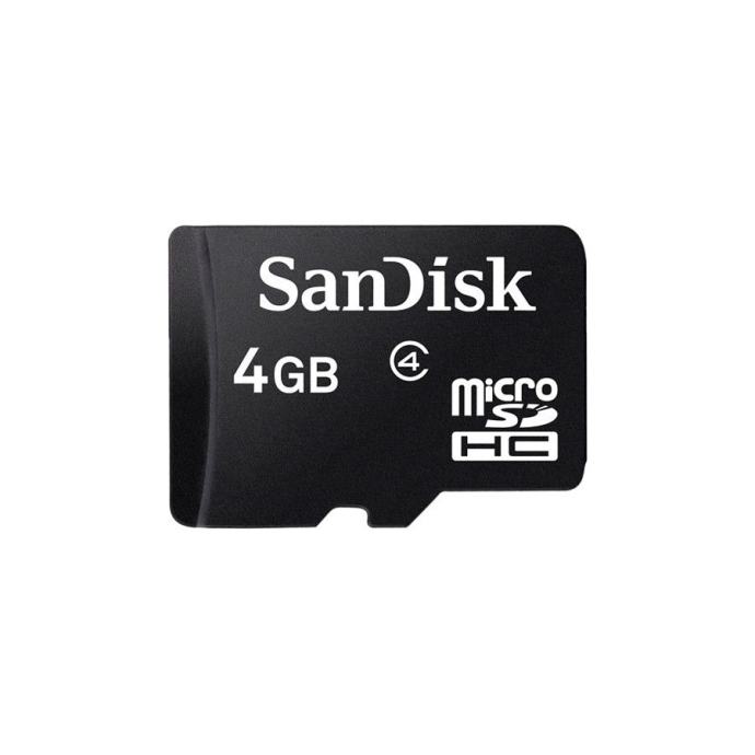 Sandisk microSDHC 4GB Card + SD Adapter