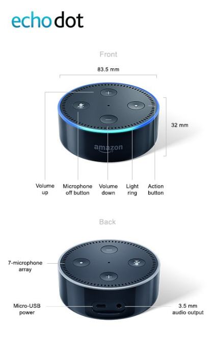 Amazon echo dot sales 2 smart assistant