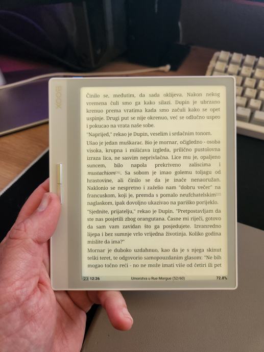 E-Book čitač Onyx Boox Leaf2 (kao Kindle, ali Android)