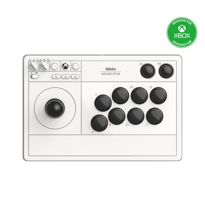 8bitdo Arcade Stick Xbox/PC Wireless White