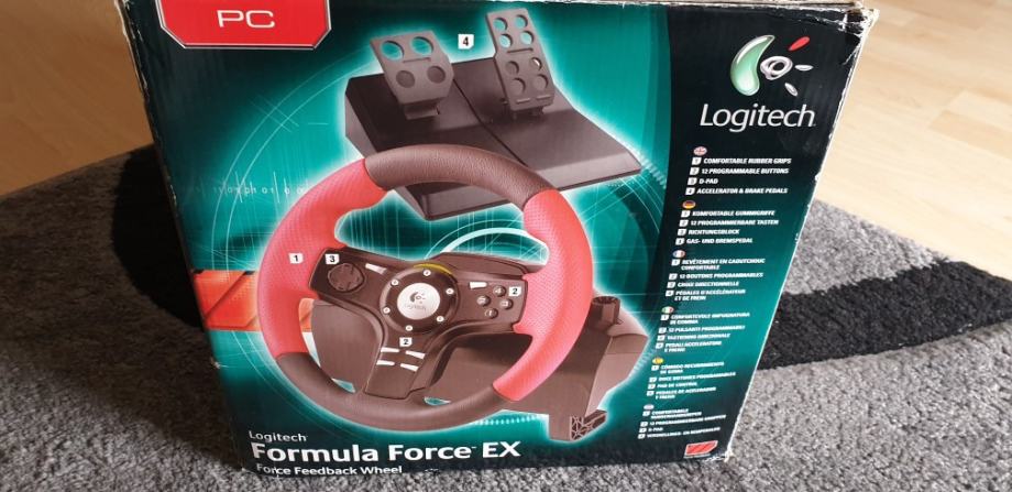 Как подключить руль logitech formula force ex к компьютеру