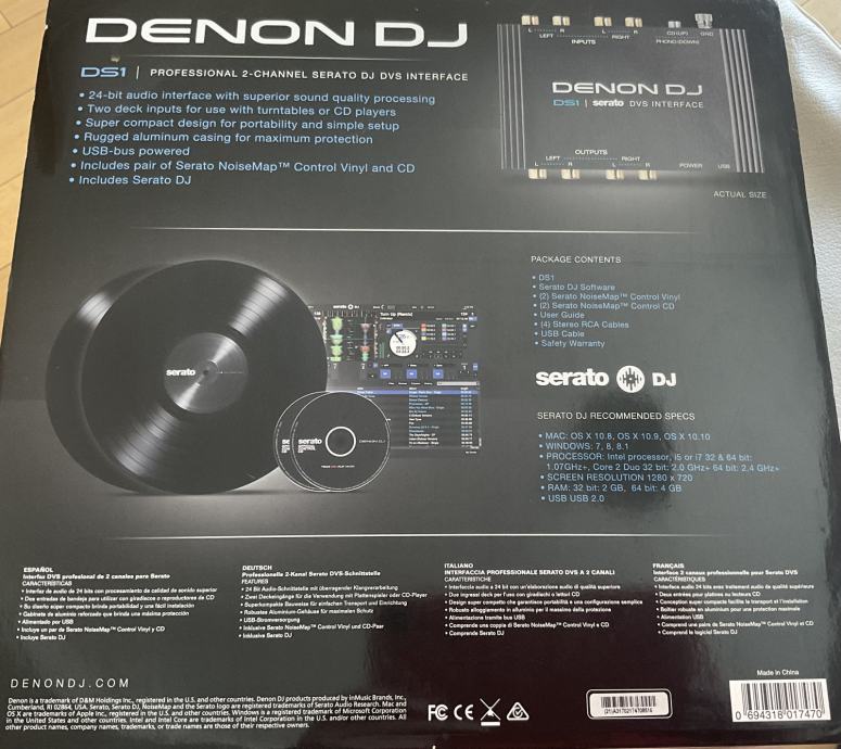 DENON  DJ DS1 DVS SERATO DJ