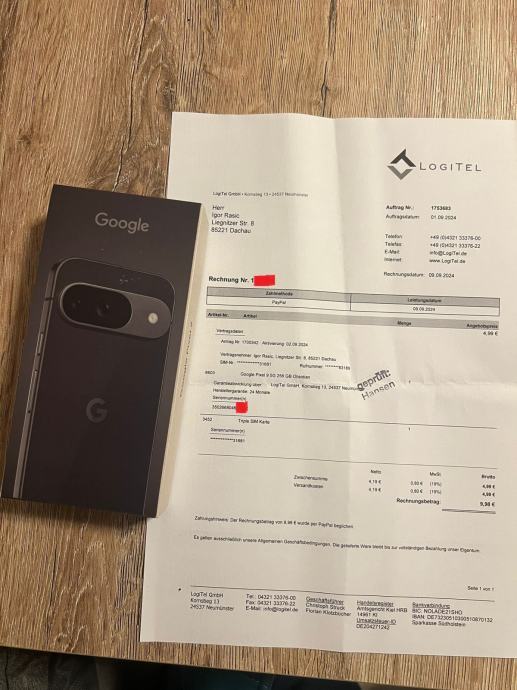 Google Pixel 9 256GB, 12GB, 6,3", Obsidian, NOVO