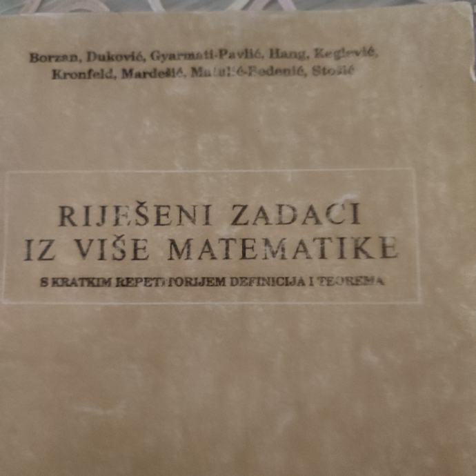 Riješeni zadaci iz više matematike