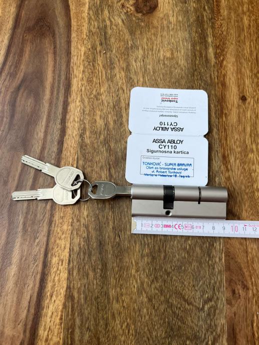 Cilindar cy110 assa aabloy 35/55, kod i tri ključa