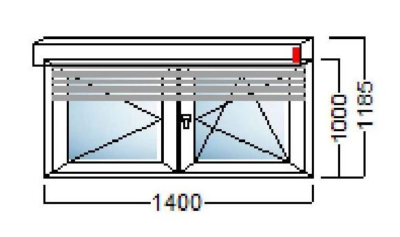 AKCIJA-PVC PROZOR 2KR 140x100 ALU ROLETA-SALAMANDER–NJEMAČKA KVALITETA