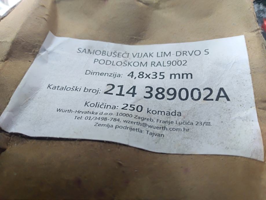 SAMOBUŠEĆI VIJAK LIM_DRVO