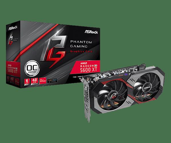 ASRock Radeon RX 5600 XT Phantom Gaming D2 6G OC, RX5600XT PGD2 6GO, 6