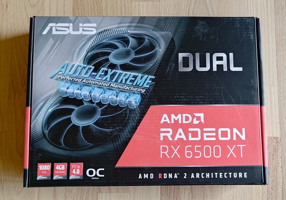 ASUS Dual Radeon™ RX 6500 XT OC Edition 4GB GDDR6