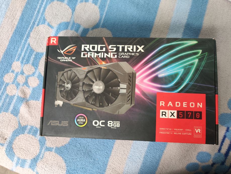 ASUS ROG STRIX RX 570 GAMING OC 8 GB 50 eura fiksno