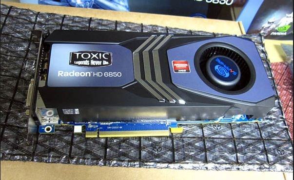 ATI RADEON 6850 1gb  DDR5,  SAPPHIRE TOXIC EDITION ,