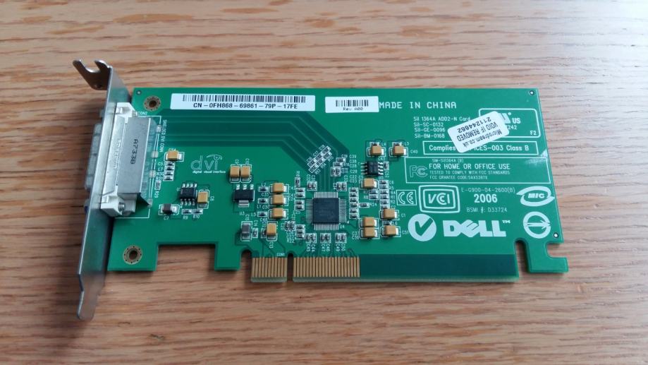 Dell Silicon Image DVI-ADD2-R Sil1364A PCI Card