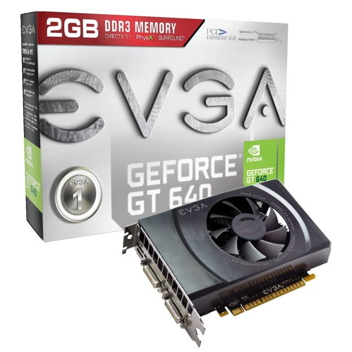 EVGA GeForce GT 640 2048MB GDDR3 Dual DVI, mHDMI