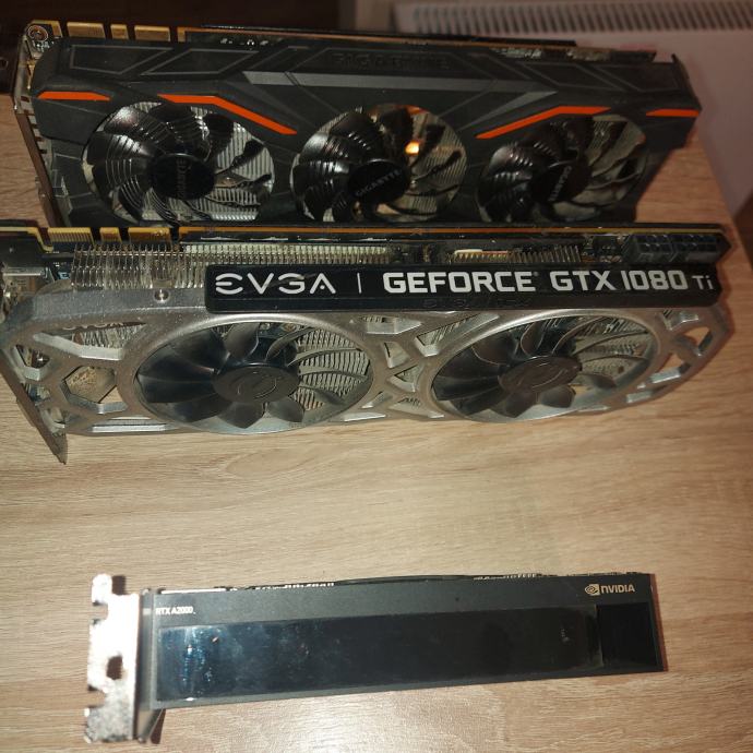 Evga Gefore GTX 1080Ti  ,Gigabyte 1080 ,Nvidia Rtx A2000