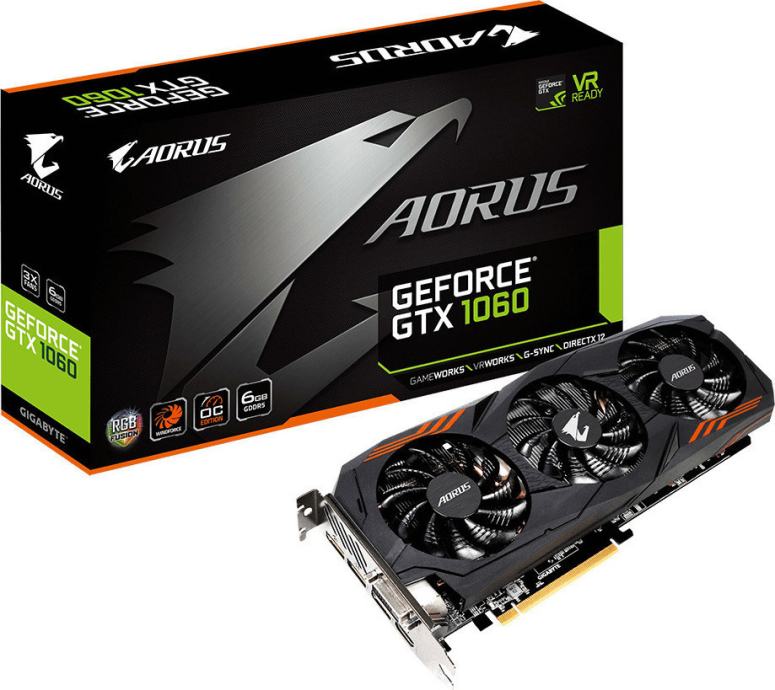 Gigabayte Geforce GTX 1060 6GB Aorus OC