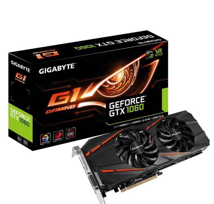 Gigabayte Geforce GTX 1060 6GB Gaming G1 OC