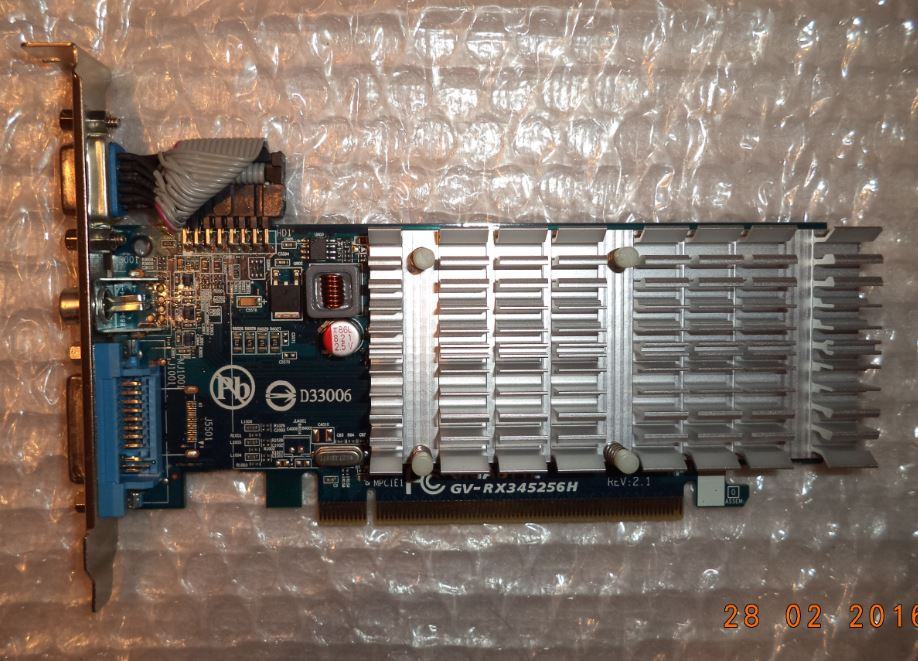 Gigabyte ATI Radeon HD 3450 256MB LP PCI-E grafička