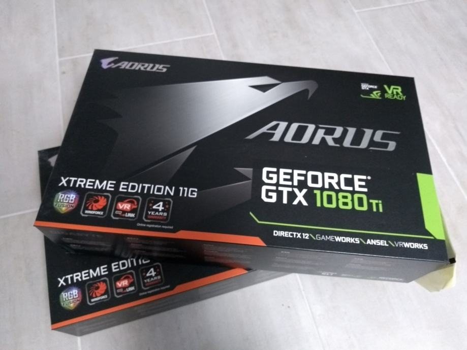 Gigabyte GTX 1080Ti Aorus Extreme, 2 komada